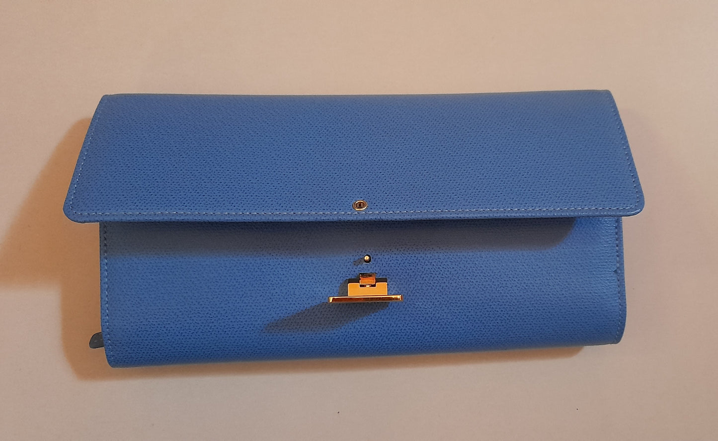 SMYTHSON blue leather jewellery case/wallet