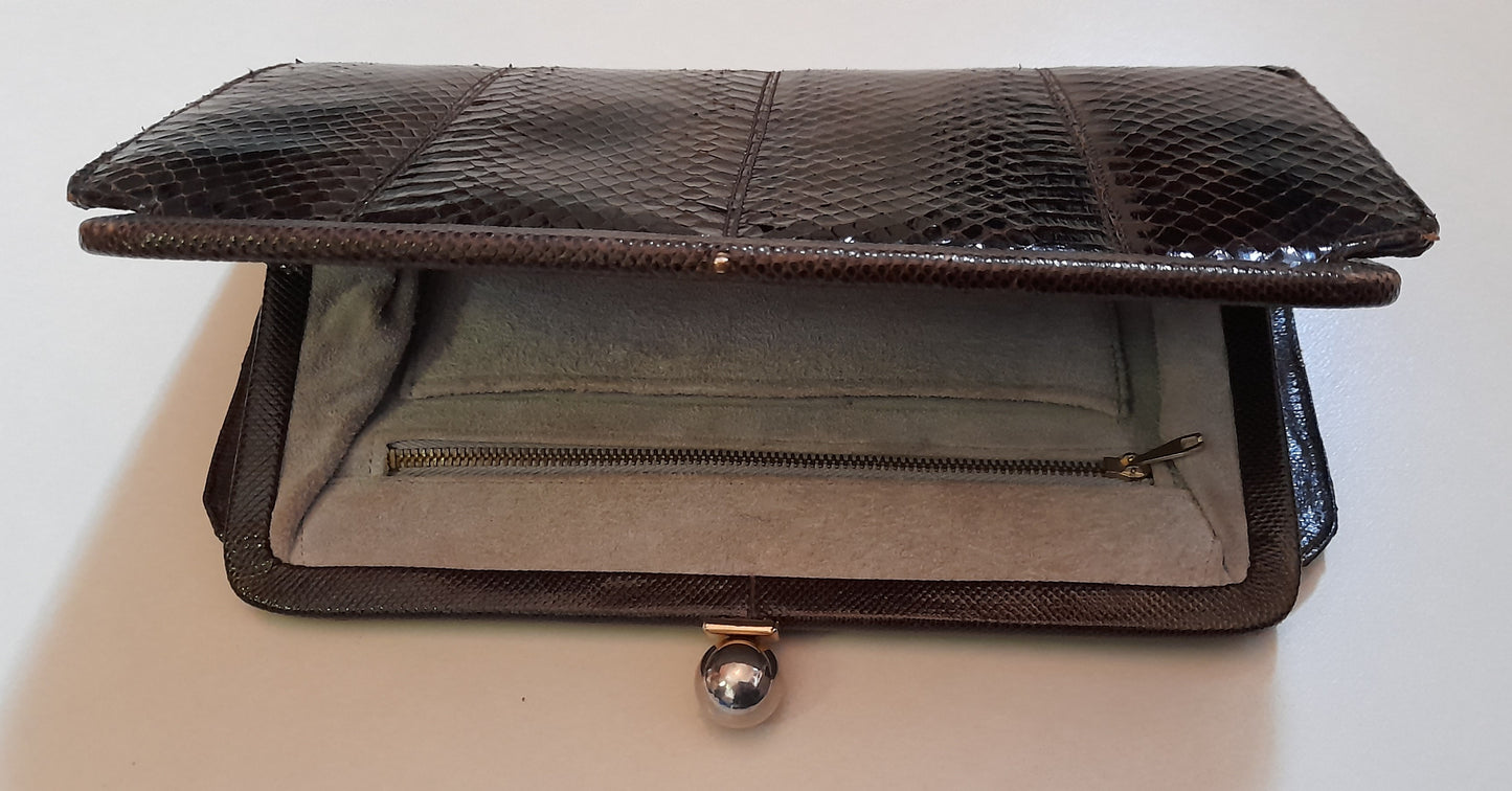 Snake Skin vintage clutch bag