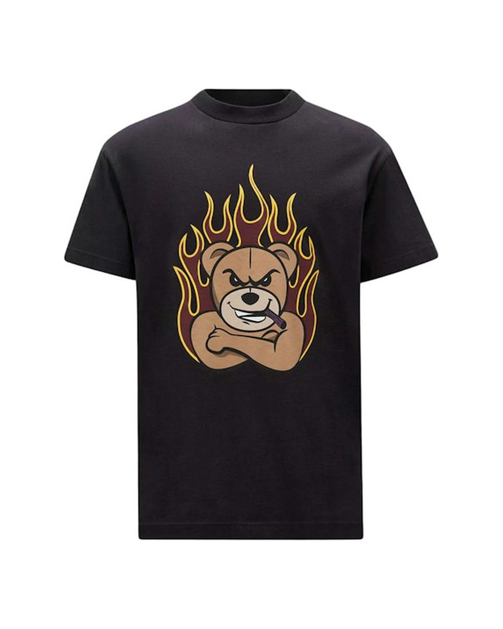 Bear Motif T-Shirt Black