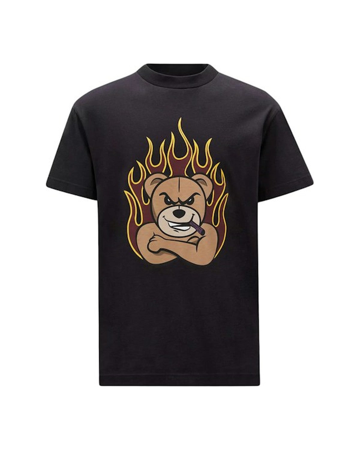 Bear Motif T-Shirt Black