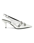 Cagole Slingback Silver