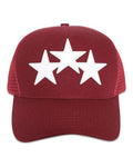 3 Star Burgundy Cap