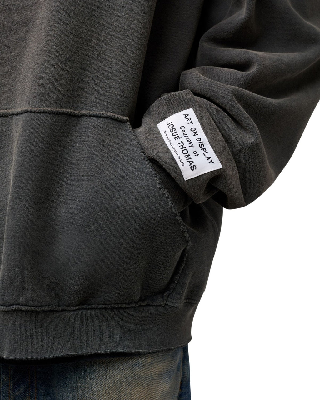 Gallery Dept Embossed Hoodie Graphite Gray