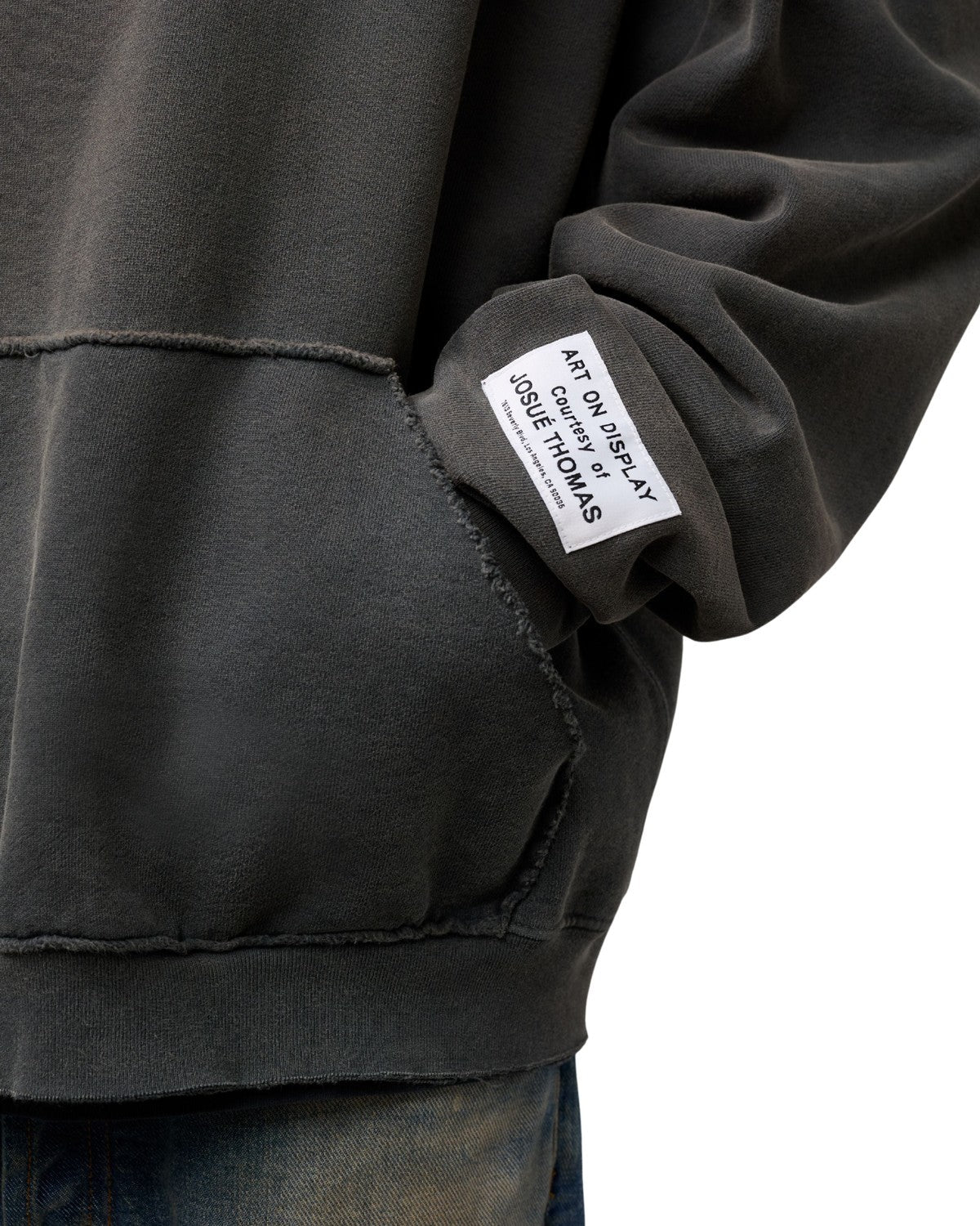 Gallery Dept Embossed Hoodie Graphite Gray