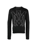 Brushed Mohair Logo Crew