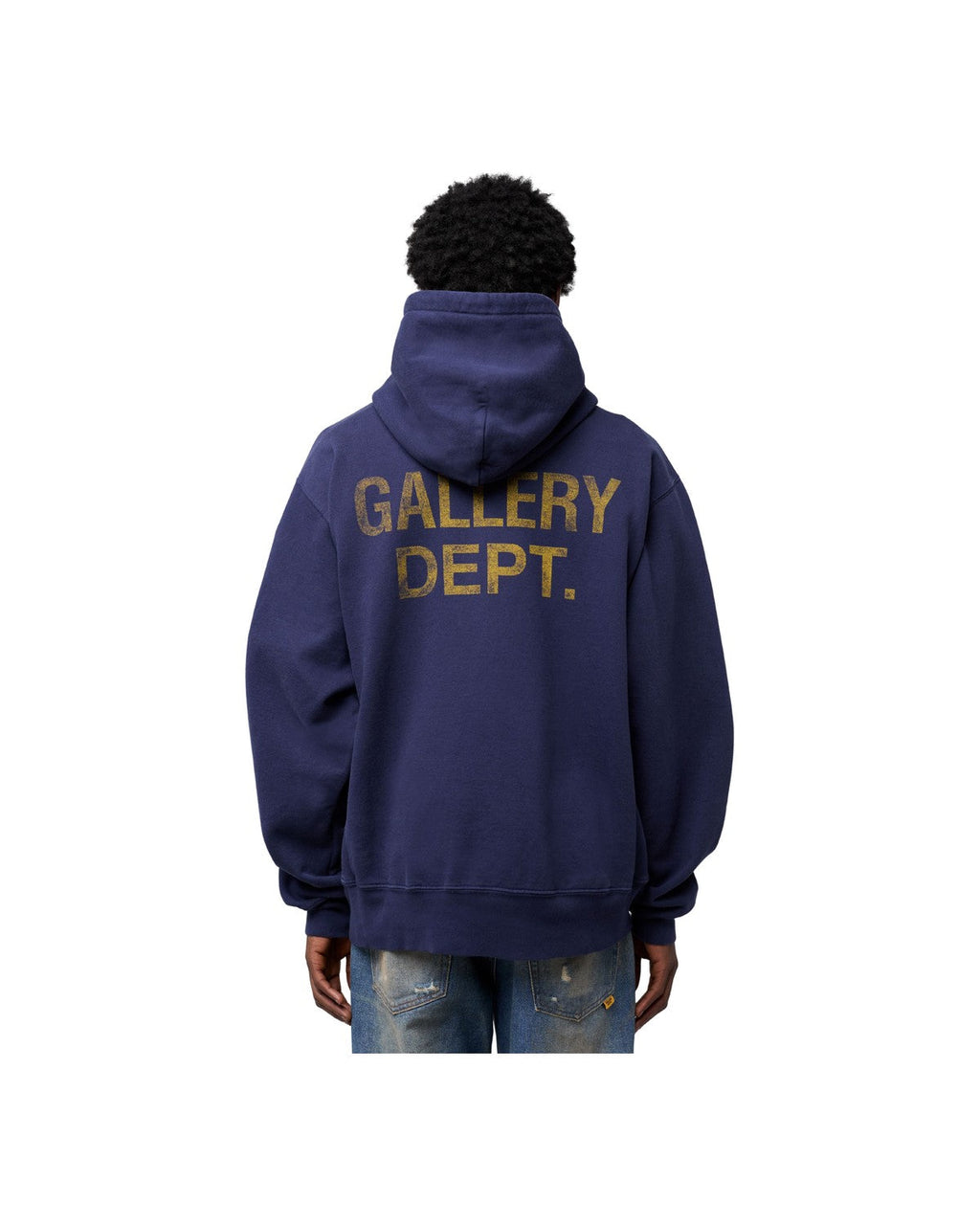 Gallery Dept Paint Logo Hoodie Vintage Navy