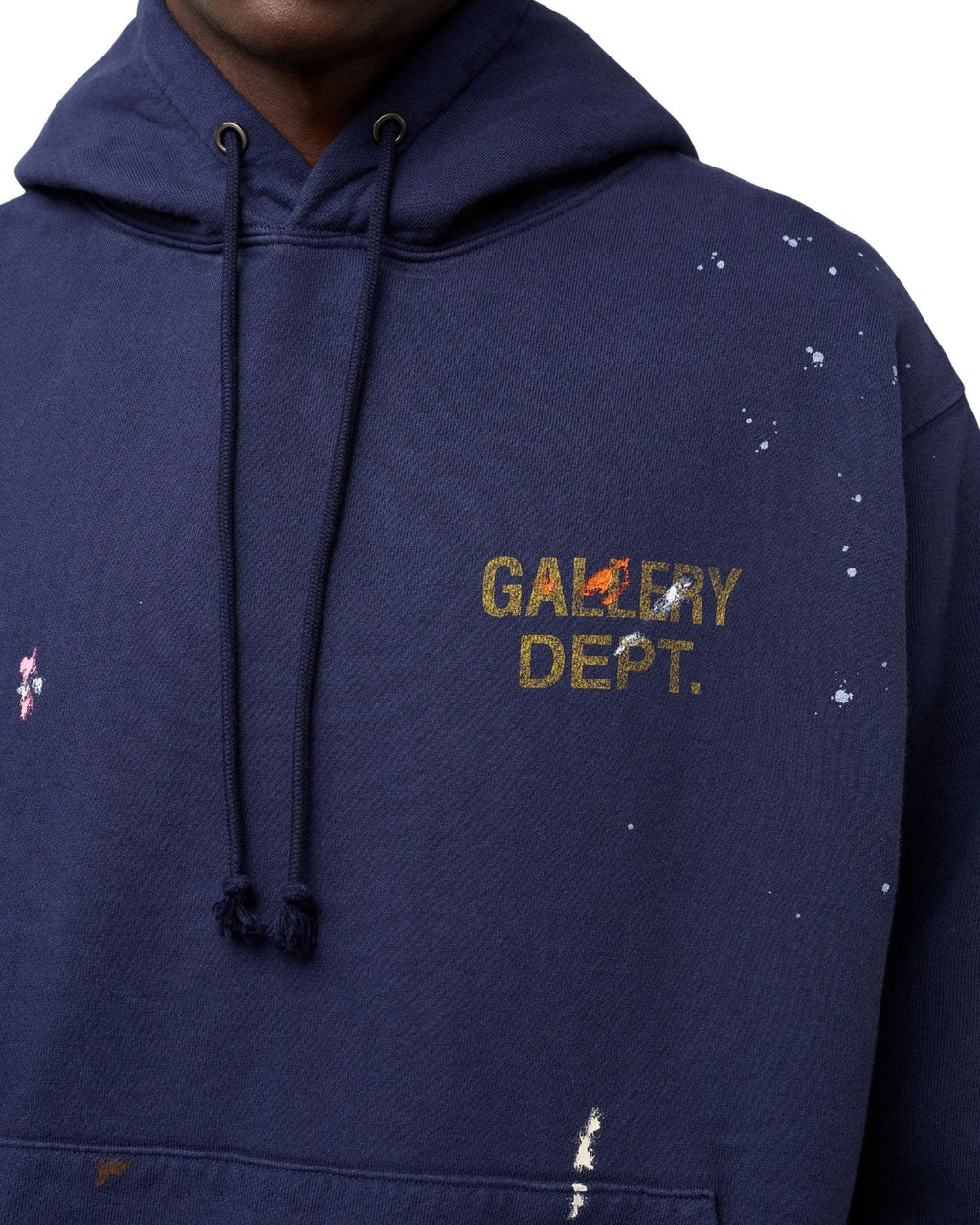 Gallery Dept Paint Logo Hoodie Vintage Navy
