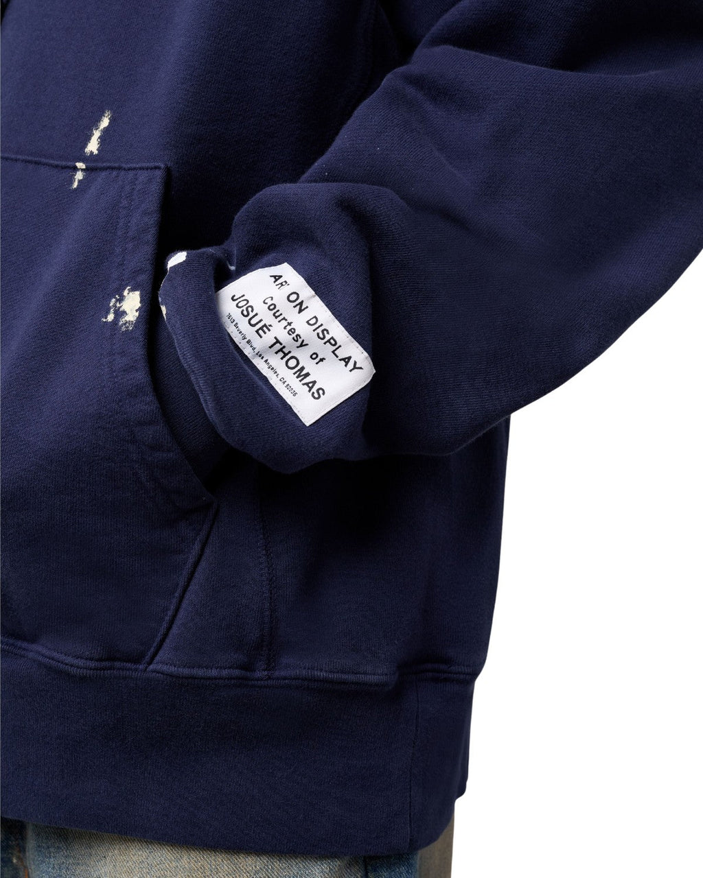 Gallery Dept Paint Logo Hoodie Vintage Navy