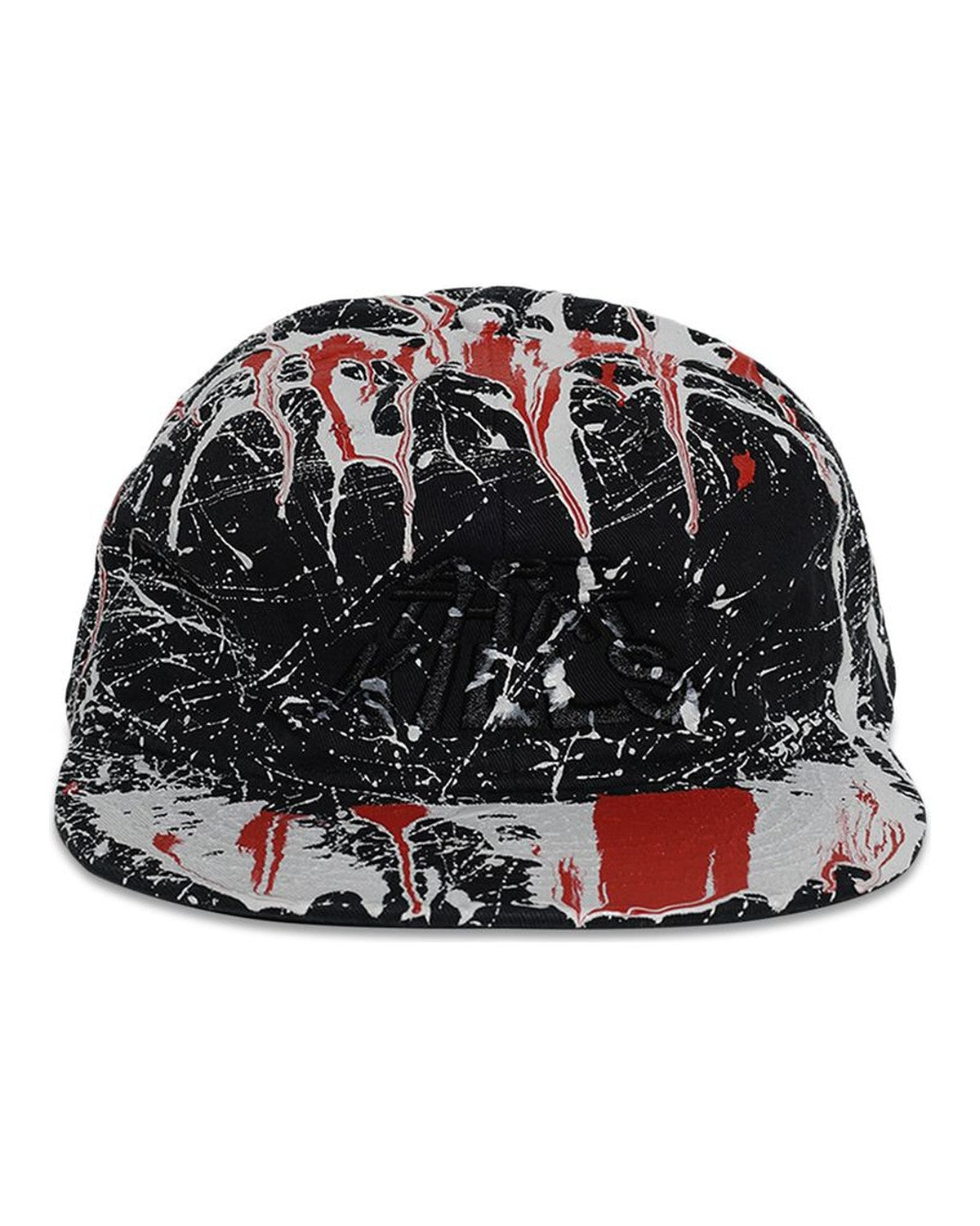 Painted Fitted Cap Black