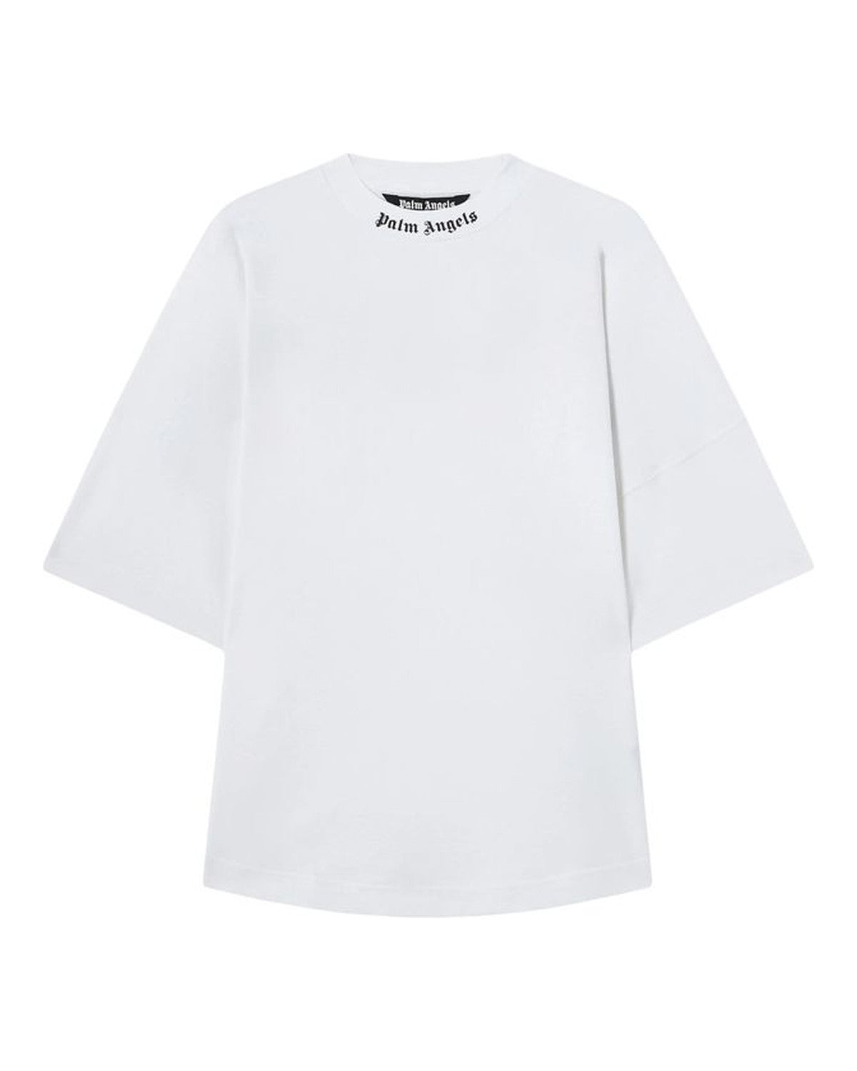 Doubled Logo Over Tee White Fuchsia