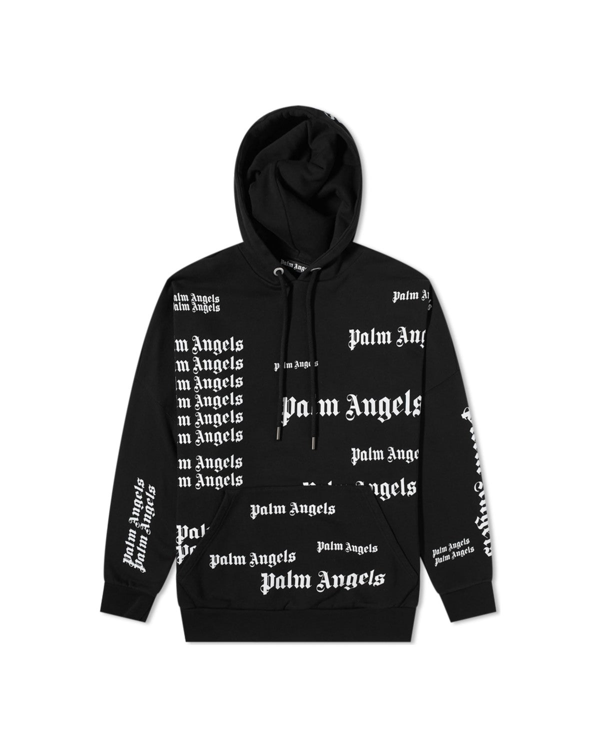 Allover Logo Black Hoodie