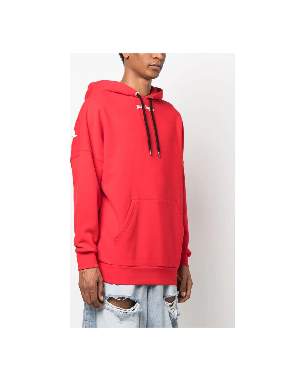 Oversized Logo Hoodie Red