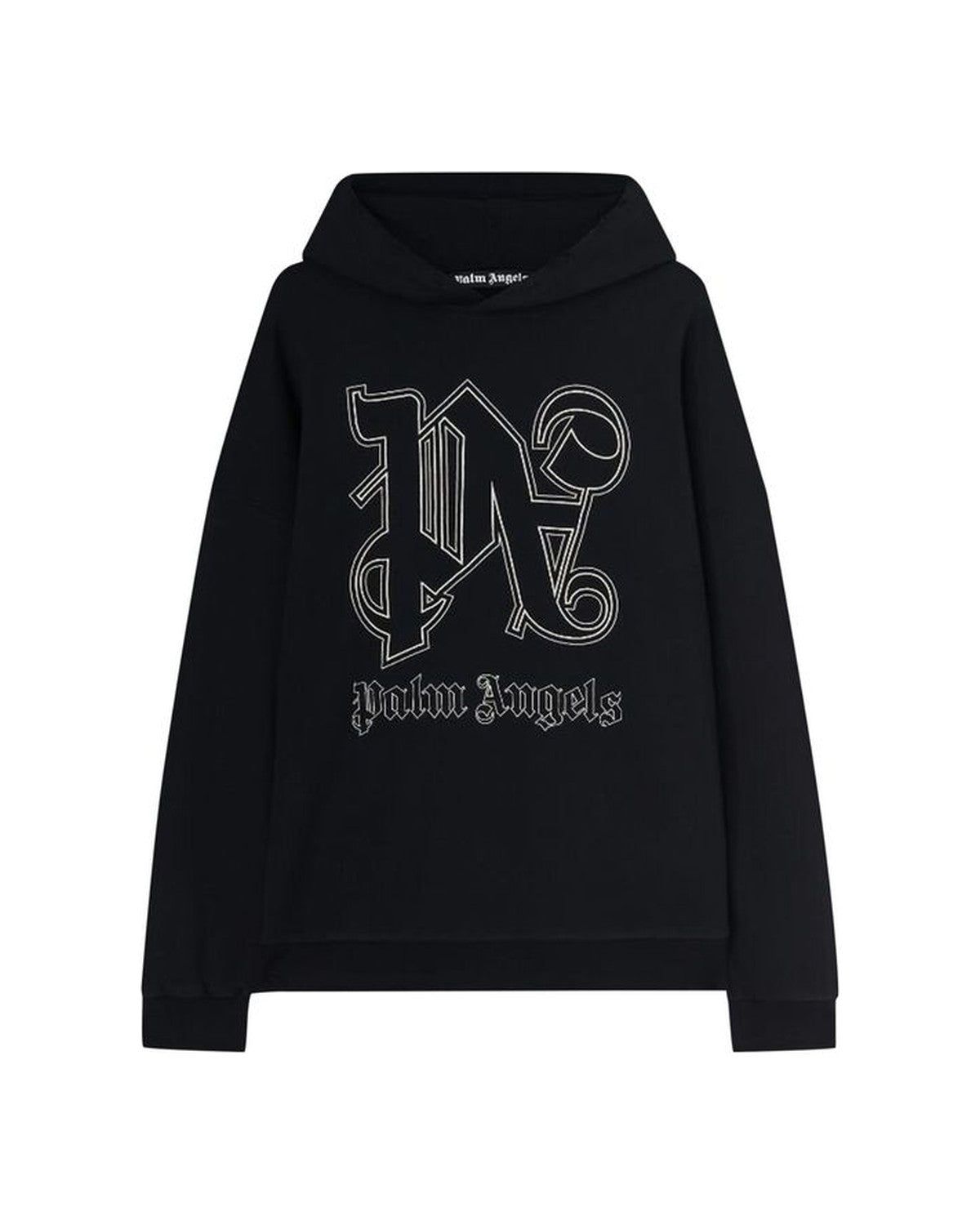 Monogram Statement Logo Hoodie Black