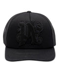 Monogram Trucker Cap Black