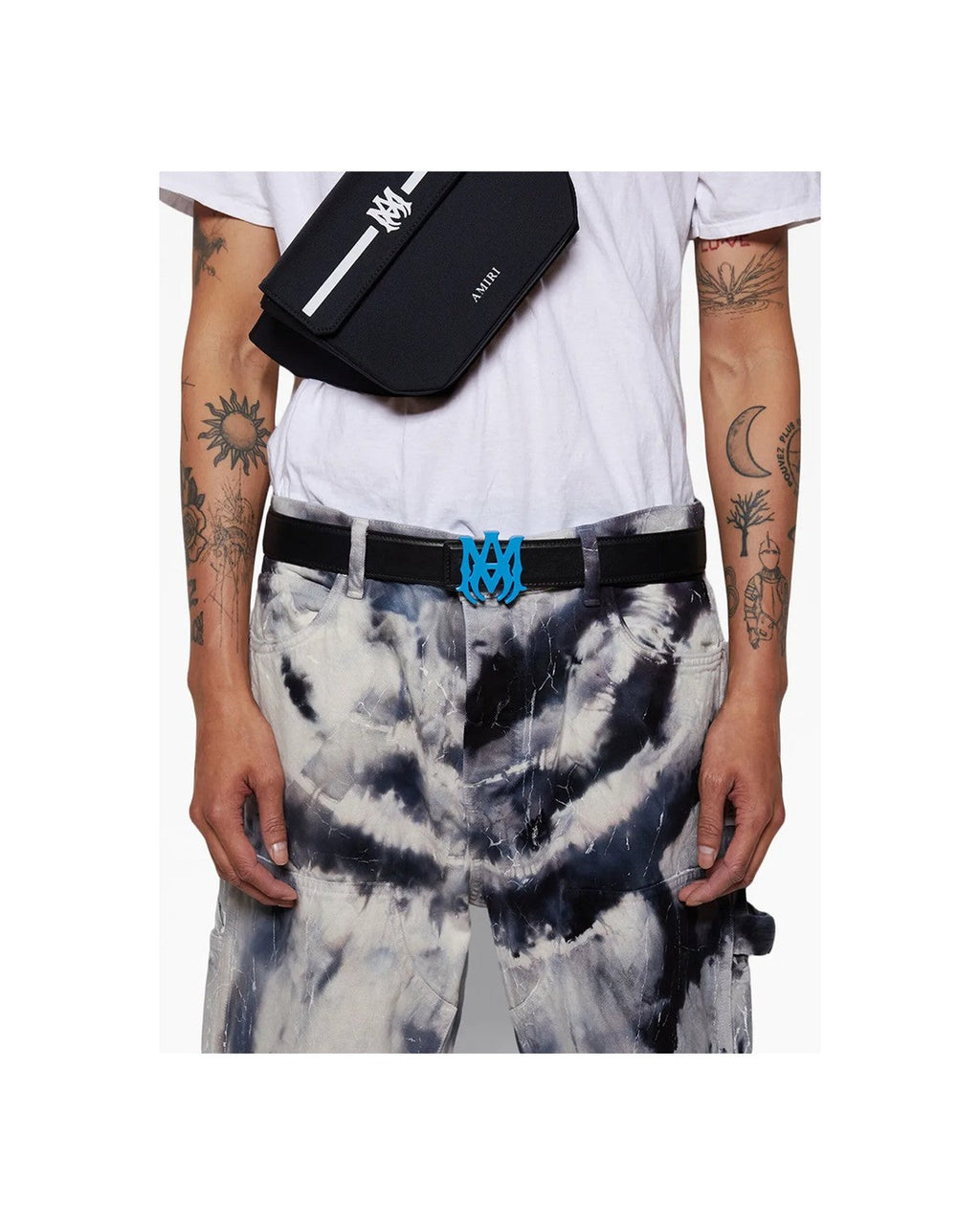 4cm Belt Black Blue