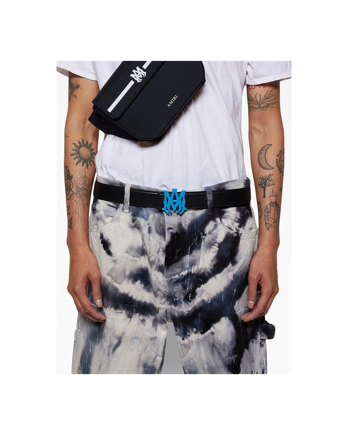 4cm Belt Black Blue