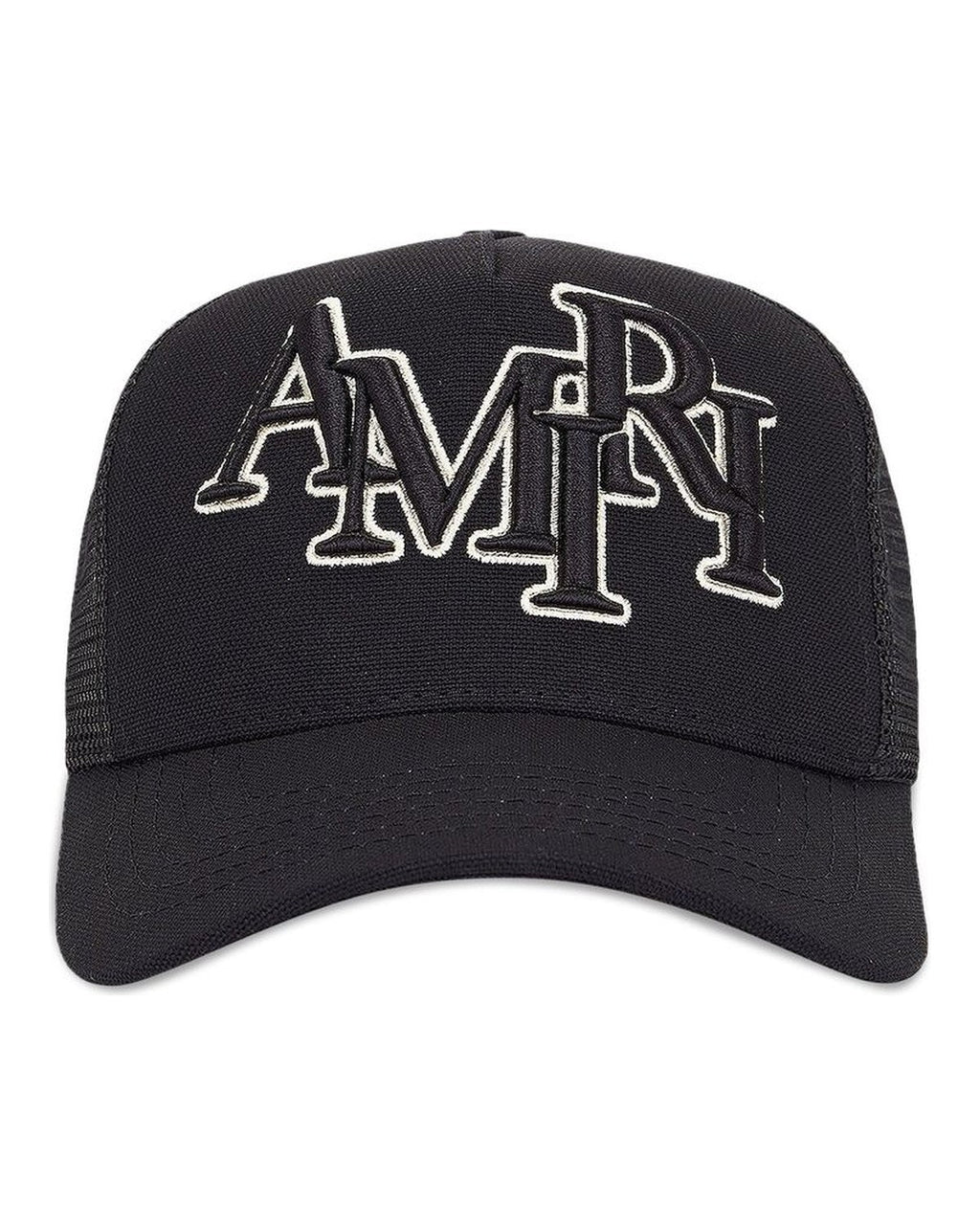 Amiri Staggered Logo Trucker Hat